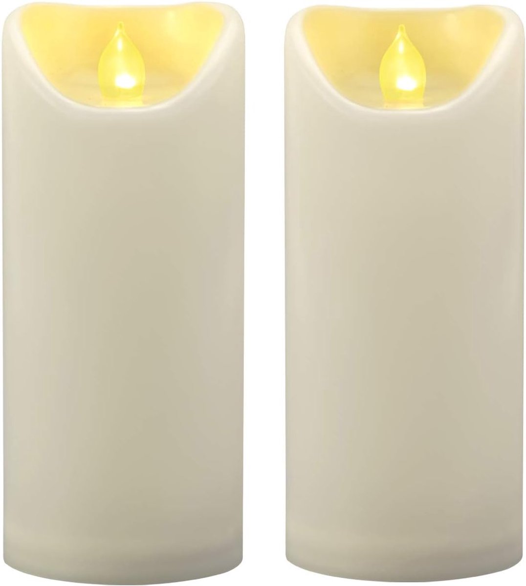Flameless LED Pilaren 3" x 7" - Waterdicht - Decoratief - Ideaal voor buitengebruik - ShopVlot