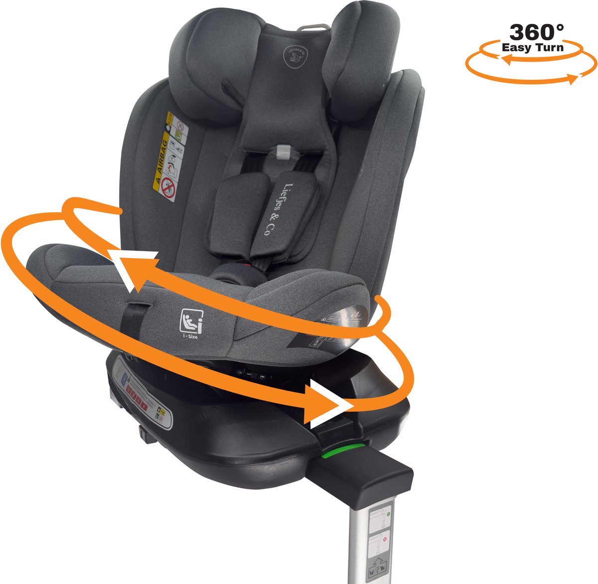 Liefjes & Co Growsafe Autostoel - i-Size 4-in-1 - 150 cm) Grijs thumbnail 6