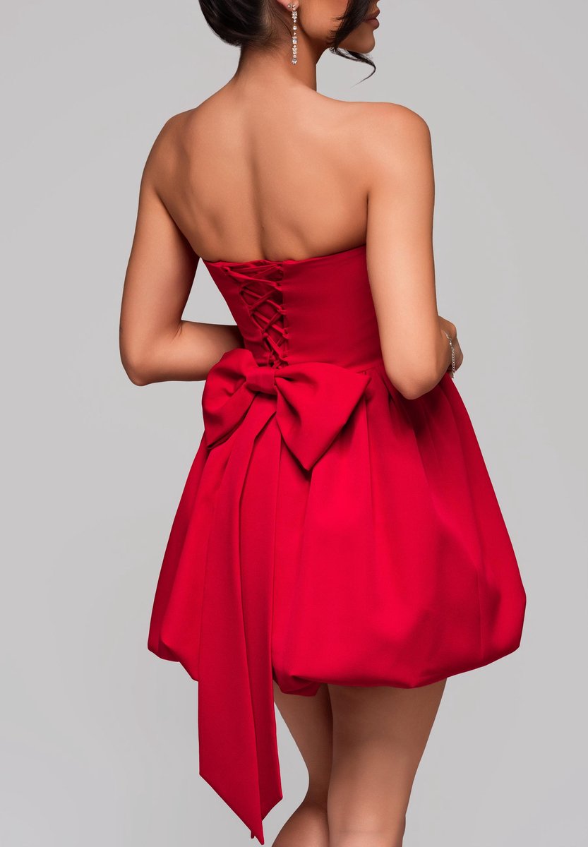 LARICA Jurk - Rits - Galajurk Rood XS