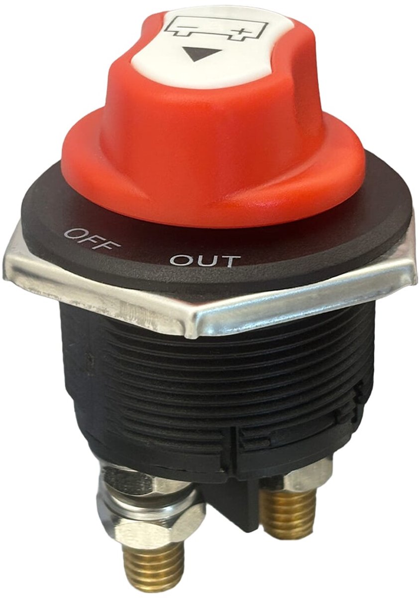 ProRide Accuschakelaar 200A 12-24V DC - Hoofdschakelaar - Batterij Isolator Aan/Uit - Opbouw