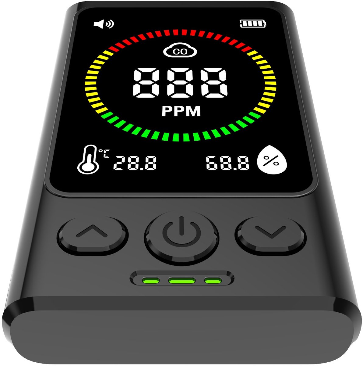 Draagbare koolmonoxidemeter alarm met elektrochemische sensor
