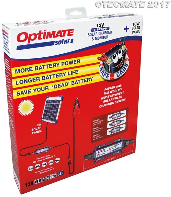 Optimate Acculader Zonnepaneel Solar Controller Kit 12 Volt van Opti — afbeelding 4