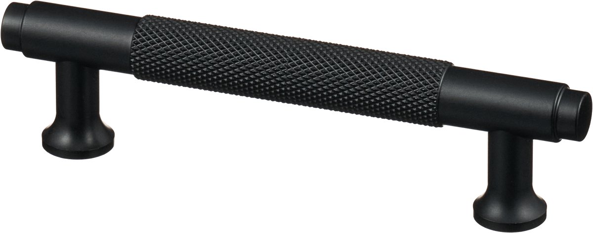 Handgreep Zwart - diamond cut - 96mm/130mm