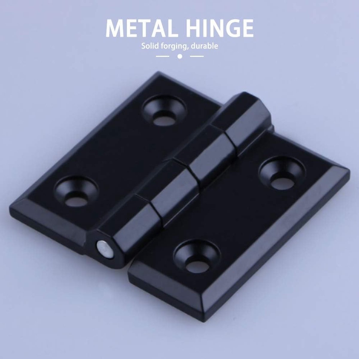 Robuuste Deur Scharnieren - 4 Stuks Hardware voor Keuken- en Kastdeuren, Zinklegering, Zwart, 40 x 40 x 5 mm, Duurzaam en Corrosiebestendig