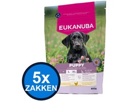 5x Eukanuba - Life Care Dog Puppy Large Chicken - Hondenvoer Droogvoer - 800 g