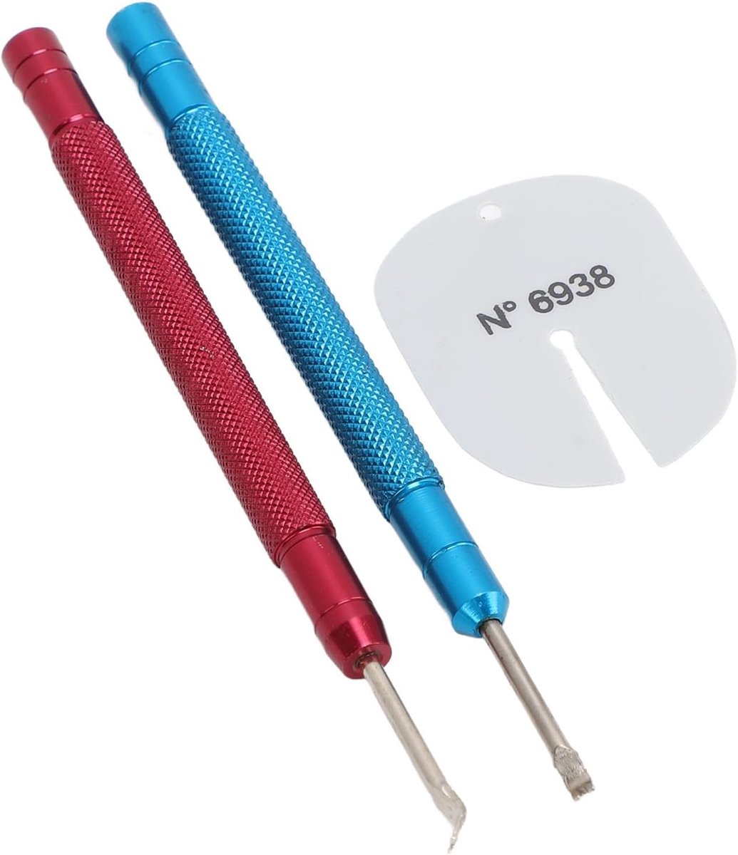 SnelShoppen - Watch Dial Verwijder Tool Set, 2 Stuks Horlogemaker Reparatie Kit, Hoogwaardige Legering Staal, Antislip Handvat, Tijd Besparende Horlog