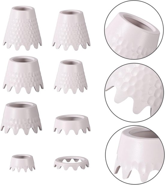 SnelShoppen - 8 Stuks Golf Tees voor Matten - 8 Maten ABS Indoor Driving Range Houder - Buiten Training Tees Cone - Praktische Simulator Accessoires v van Snelshoppen — afbeelding 3