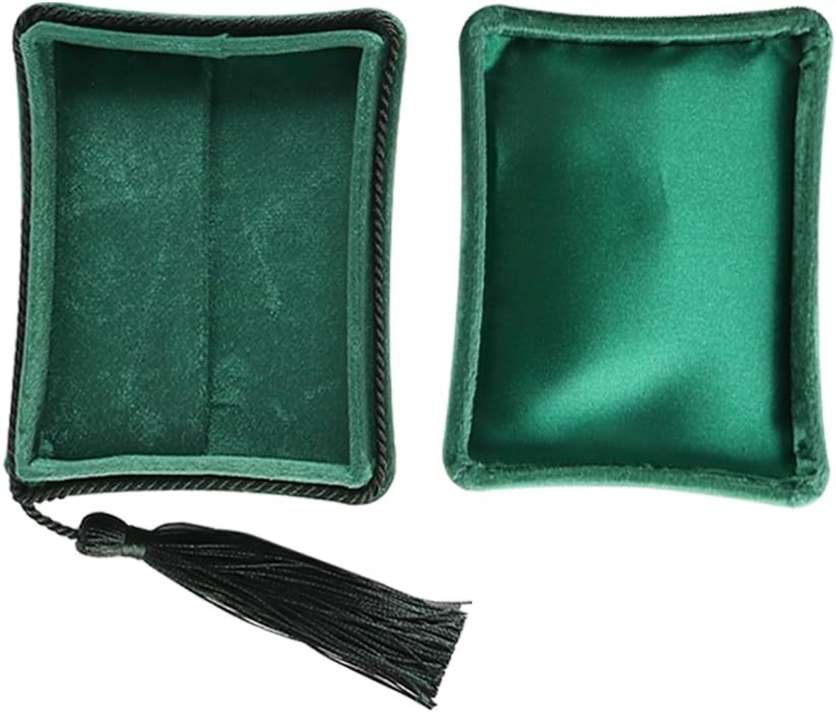 SnelShoppen - Draagbare Pluche Sieradenbox Elegante Reis Sieradenopberger voor Vrouwen Compacte en Stevige Sieraden Organizer met Meerdere Compartimen