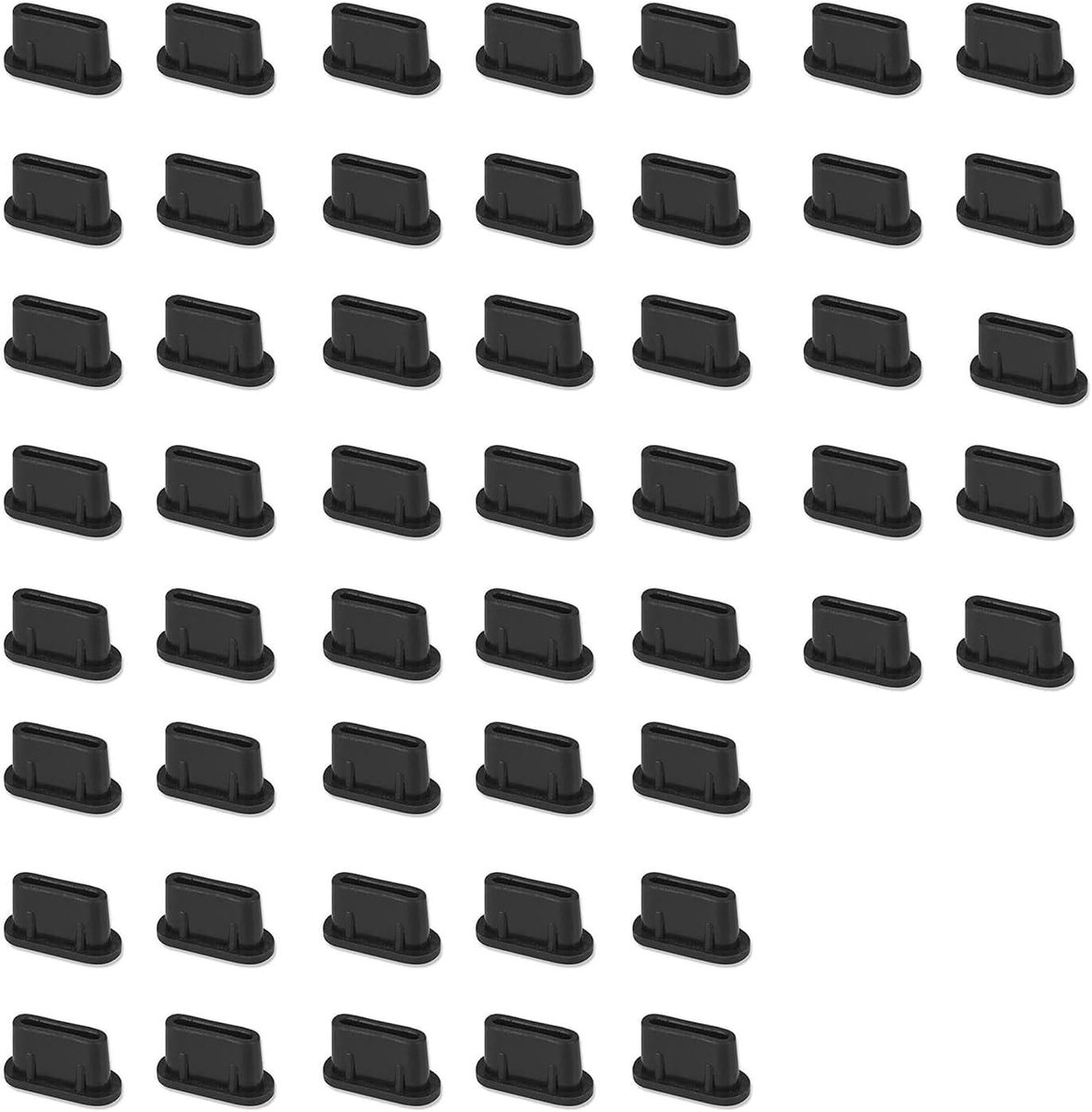 Pack of 50 dust caps USB C, USB C, for electronic protection, charging port, compatible with various USB devices, high - ShopVlot