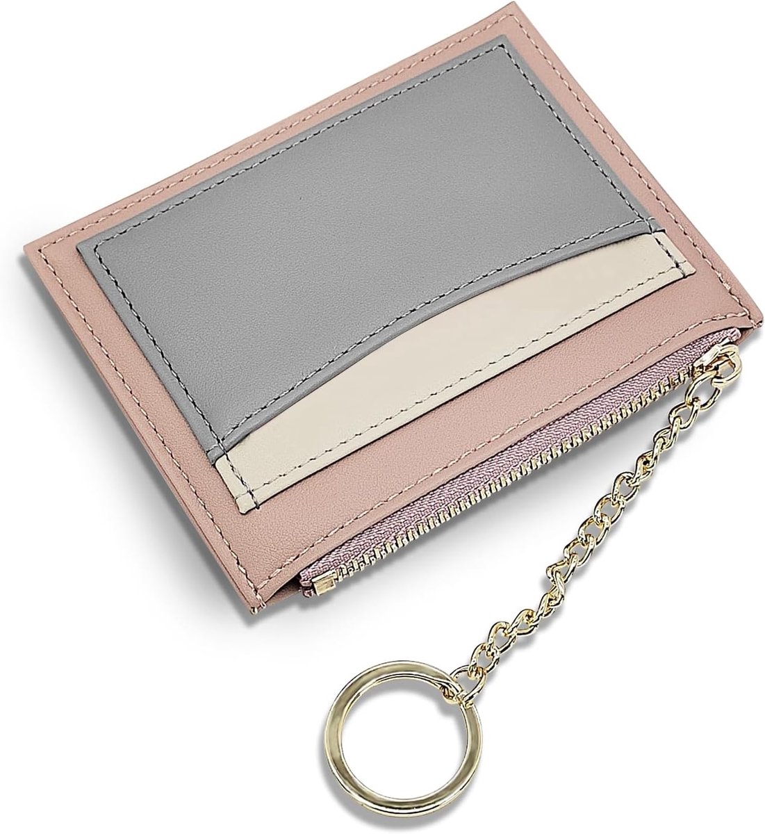 Women's Wallet, Small PU Leather, Credit Card Holder, Card Case with Coin Compartment, Fashionable, Small Wallet, Slim - ShopVlot