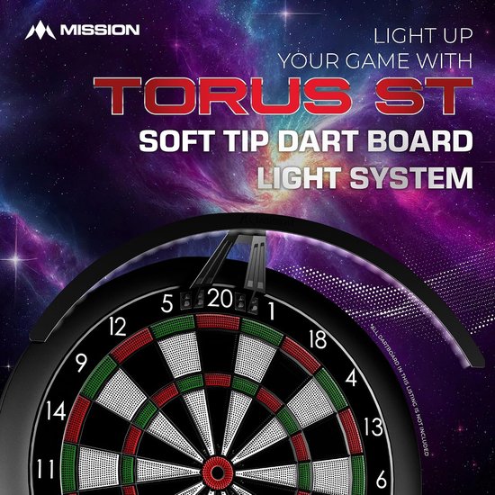 Dartbord Verlichting - Soft Tip Lamp - Darten Verbeteren - Helder Wit Licht - S - Zwart — afbeelding 4