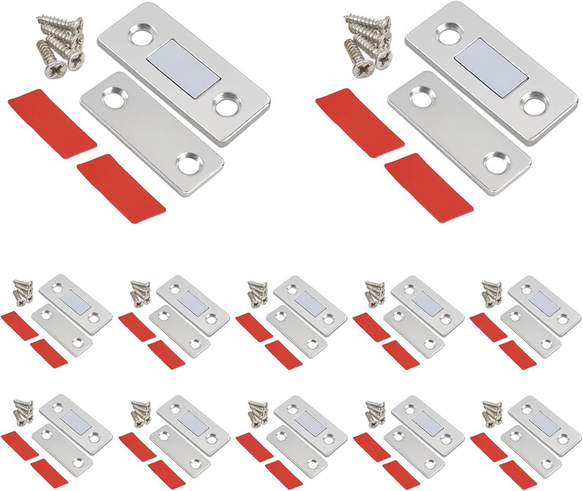 Deurmagneet - Zilver - Ultradun - Koudgewalst Staal - Voor Kasten en Deuren