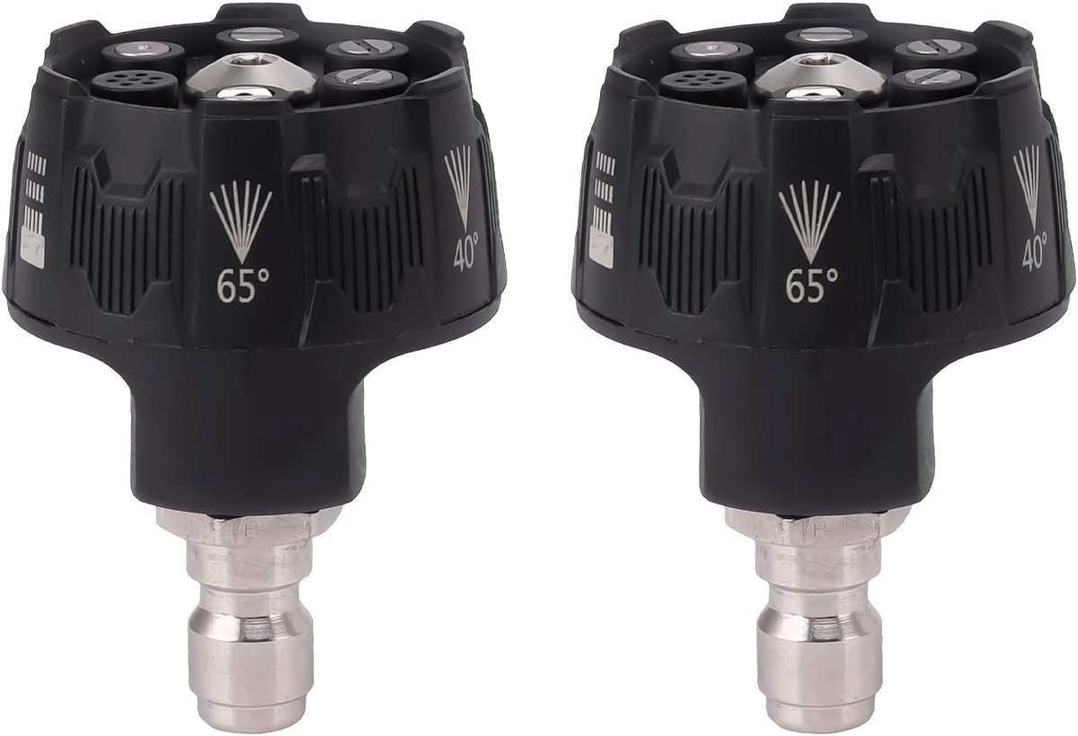 Pressure Washer Spray Nozzle, 6-in-1, Multifunctional, Adjustable, Electric Washing Nozzle, Plug Interface, 1/4 - ShopVlot