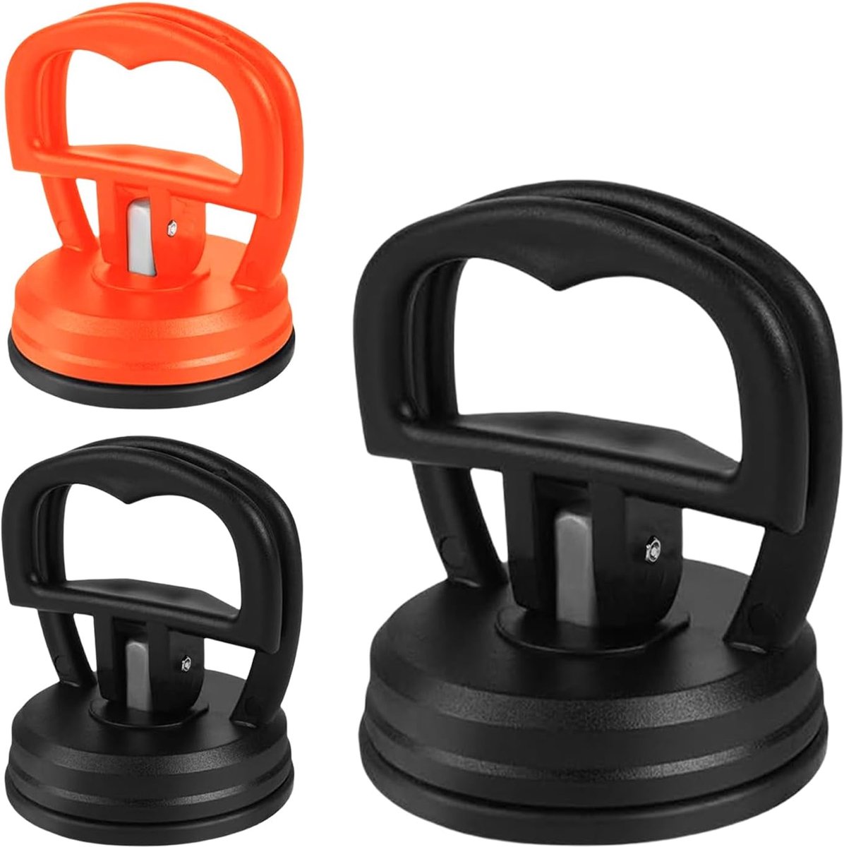 SnelShoppen - Set van 3 Zuignappen voor Auto, Mini Zuignappen voor Glas, Tegels en Transport van Zware Voorwerpen, Ultra Sterke Hechting, Handvat met