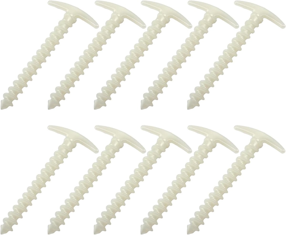 10 Stuks Nylon Tentpennen voor Buiten, Winddichte Camping Grondpennen, Ideaal voor Tentbevestiging en Outdoor Activiteiten