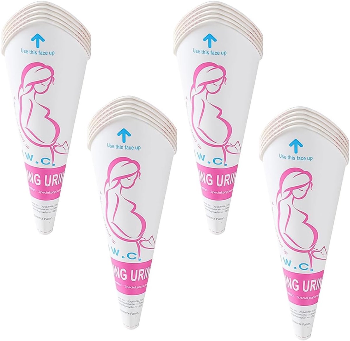 SnelShoppen - Vrouwelijke Papieren Urinaal, Urinella voor Vrouwen, Herbruikbare Plas Hulp, Vouwbare Trechter Urinaal Set van 20 - Ideaal voor Reizen,