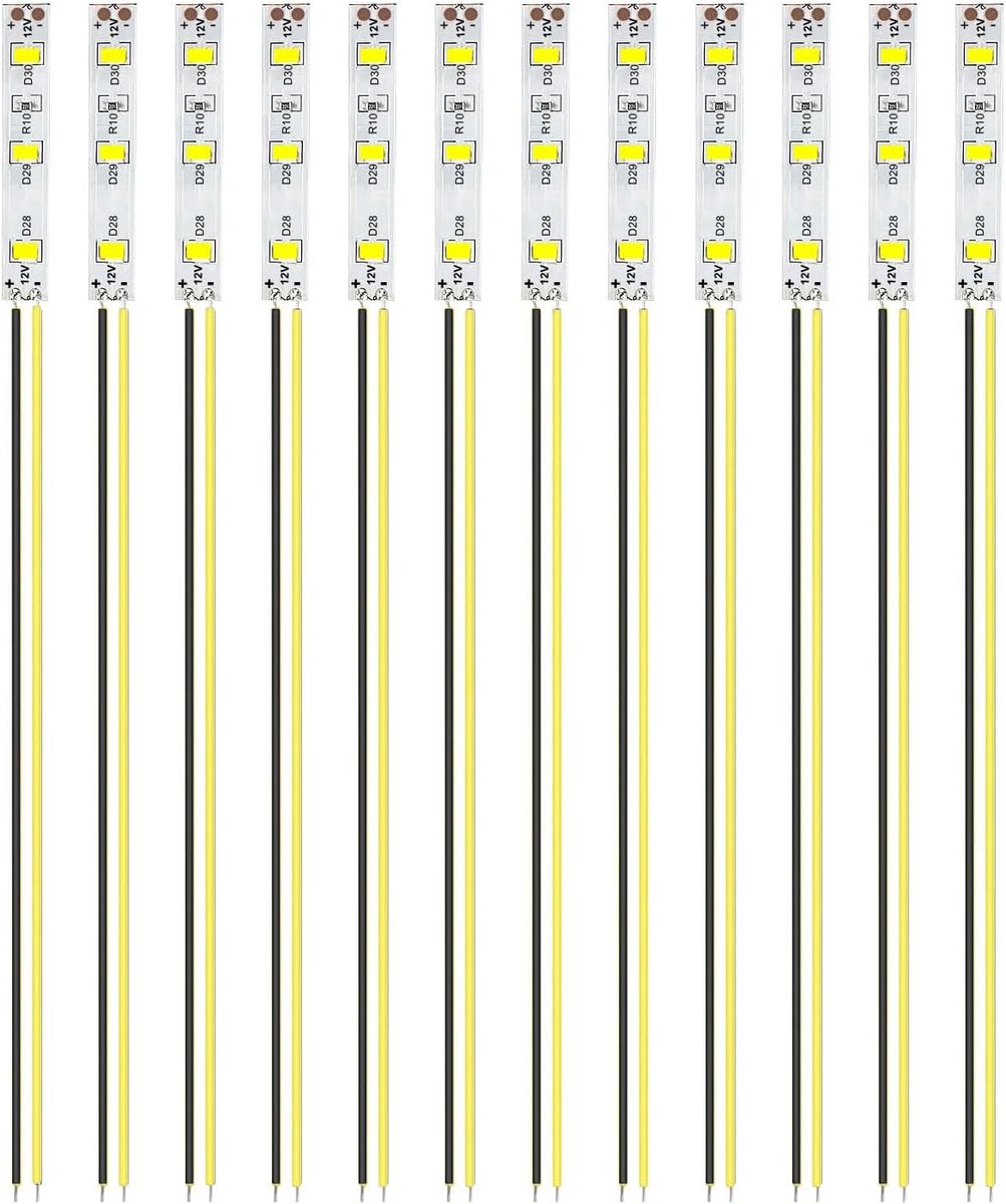 LED strip 50 mm - voorgeconfigureerde SMD 2835 - geel - heldere verlichting - ShopVlot