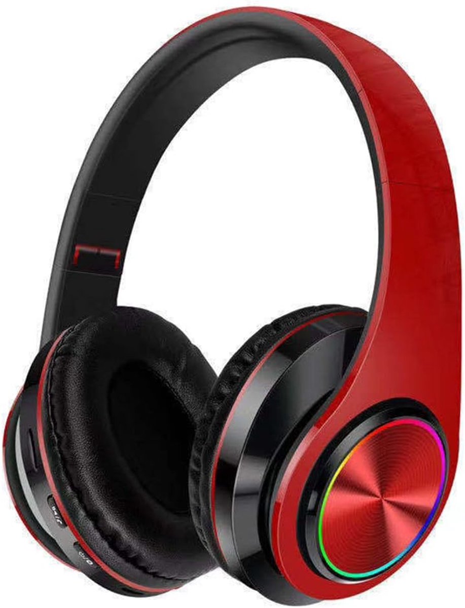 SnelShoppen - Draadloze Over-Ear Bluetooth Headset met BT 5.0, TF Card Ondersteuning, 3 Speelmodi, Ademend Licht, Zacht Kussen, Ergonomisch Ontwerp, Z
