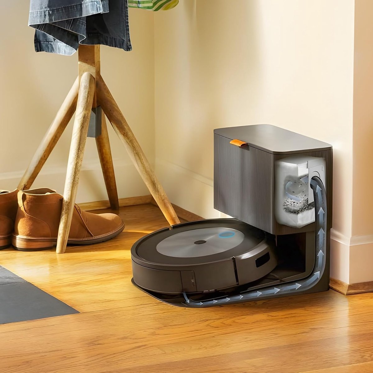 SnelShoppen - 8 Stuks Stofzuigerzakken voor iRobot Roomba i3+ i4+ i5+ j5+ i7+ j7+ | Voor Clean Base, synthetisch materiaal, automatische sluiting, tot