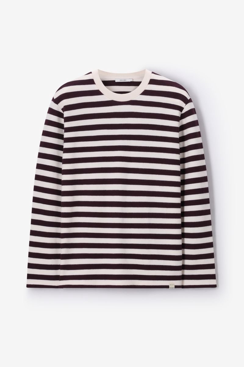 Sissy-Boy - Donkerbruine gestreepte sweater