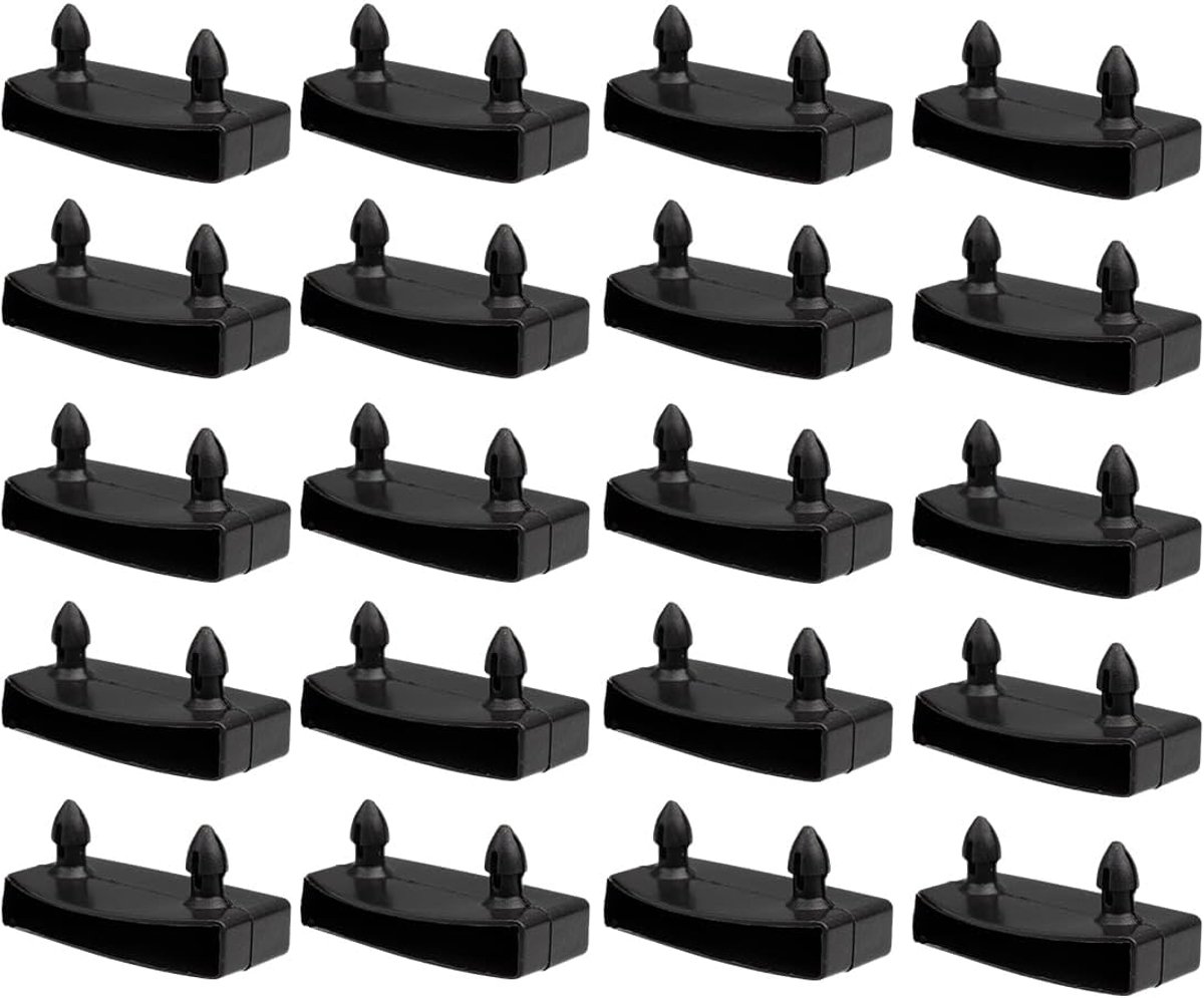 Slatted Frame Holders, 53 mm, for Double Bed, Black, 20 Pieces - ShopVlot
