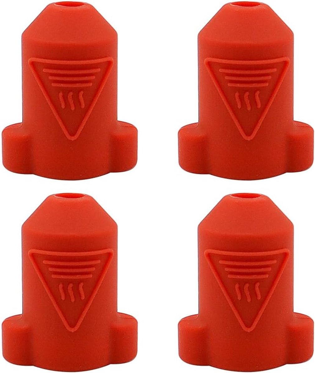 Siliconen hoes voor K1 K1 MAX - 4 pack - rood - beschermt verwarmingsblok en verlengt levensduur - ShopVlot