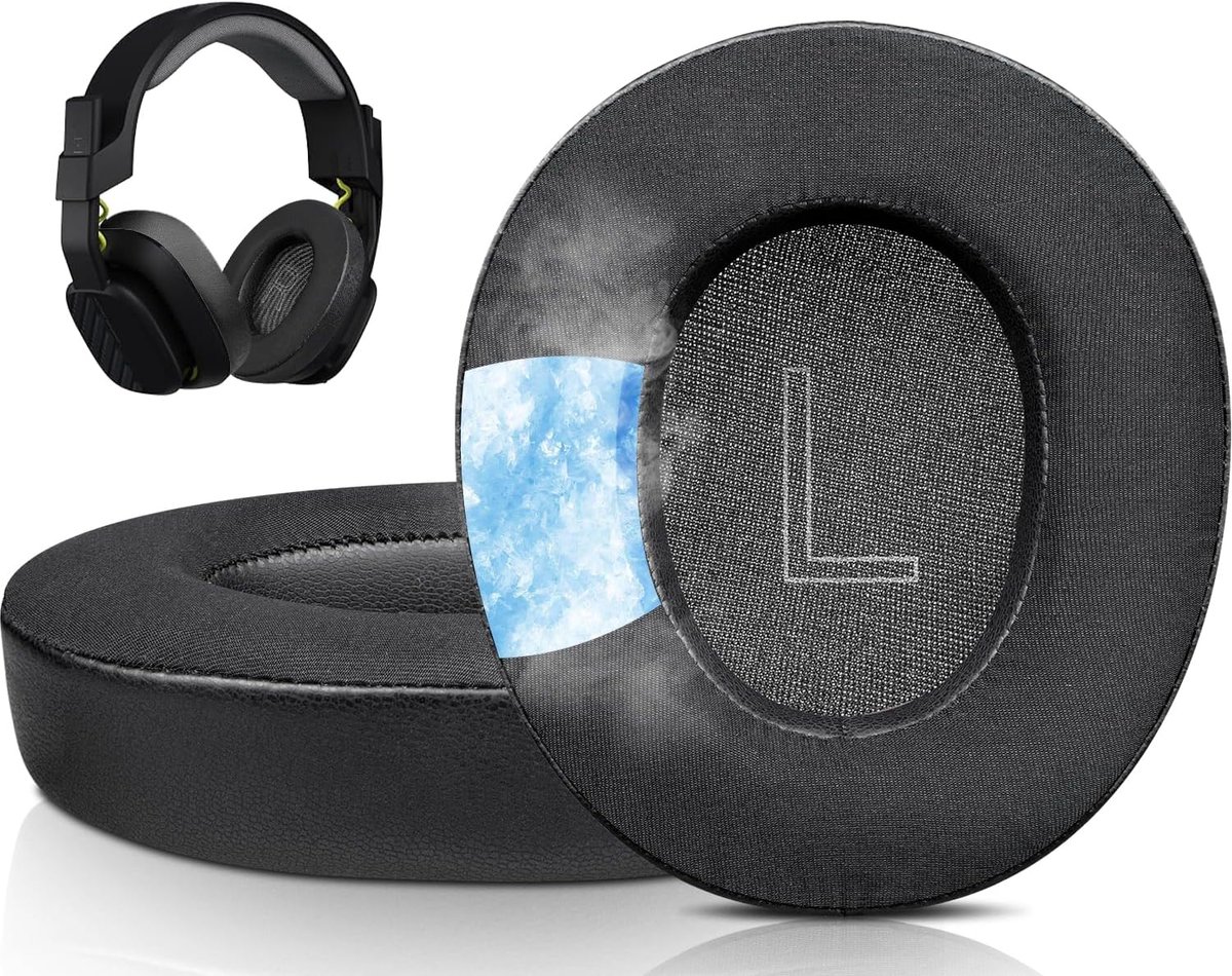 SnelShoppen - Cooling-Gel Vervangende Oorkussens voor A10 Gen 2 Bedrade Headset, Comfortabele Gel Kussens met Duurzaam IJs Zijde Stof, Geluidsisoleren