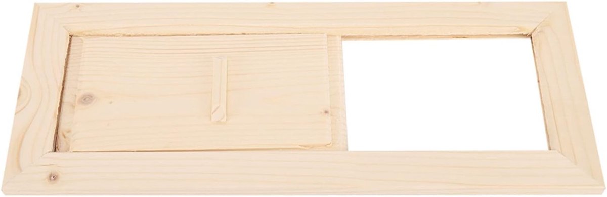 SnelShoppen - Sauna Ventilatiesysteem met Verstelbare Luchtopening, Houten Ventilatiepaneel voor Badkamer, Zwembad, Stoomaccessoires, Rectangulaire La