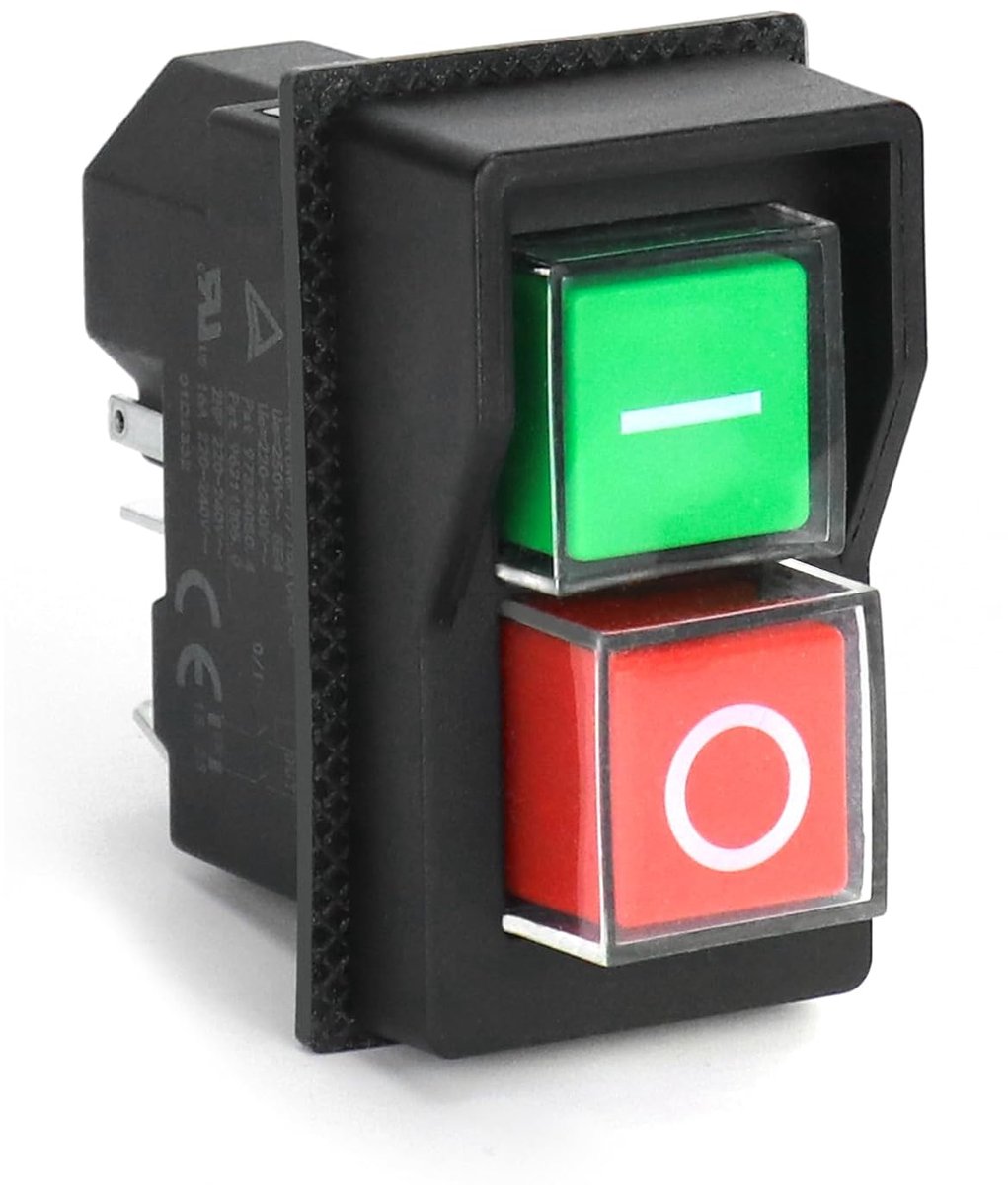 SnelShoppen - 5 PIN KJD17 elektromagnetische schakelaar, veiligheidsschakelaar, AC250V 16A, koperkern, stofdicht, overload bescherming, zilverlegering
