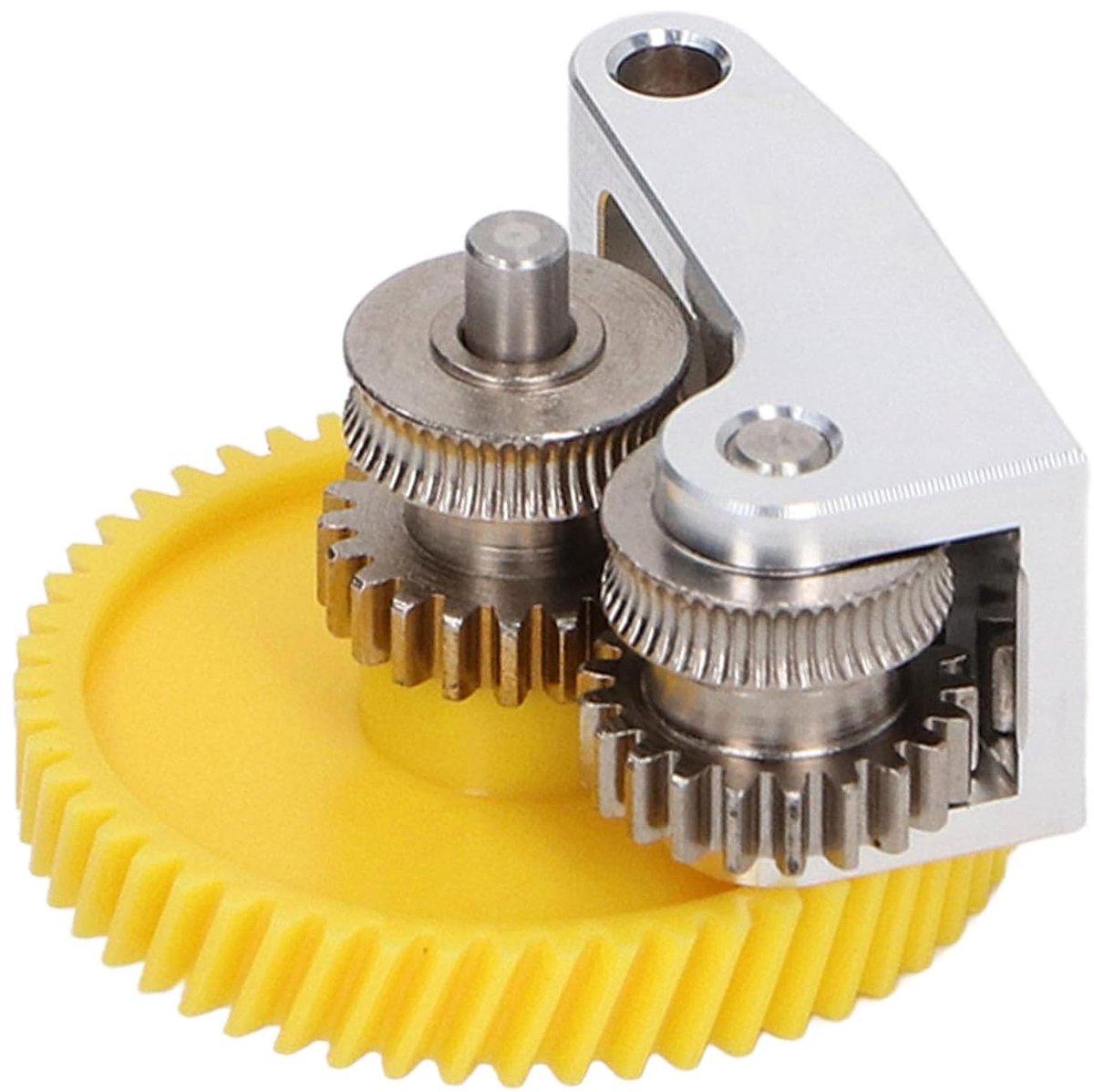 SnelShoppen - Hardened Steel Extruder Gear Set met Handvat voor Bambu X1 P1P 3D Printer - Technische Filamenten, Duurzaam, Hoogwaardige Prestaties