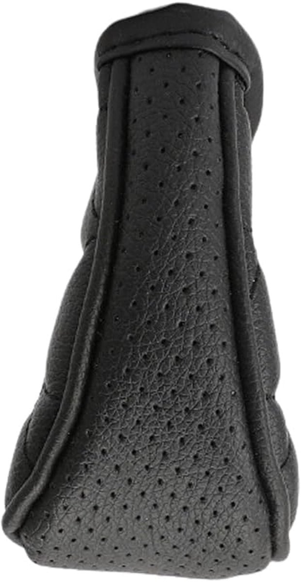 SnelShoppen - PU Lederen Versnellingspook Cover, Universele Versnellingsknop Bescherming, 360° Volledige Dekking, Zwart, Voor Automatische Auto's