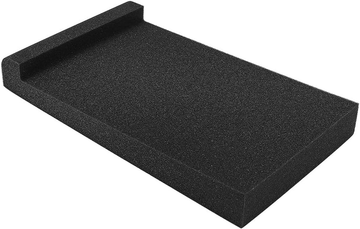 SnelShoppen - Alnicov Studio Monitor Geluidsisolatie Pad, Stabiele Luidspreker Basis 30cm x 17cm x 4cm (Zwart) voor Studio Monitoren, Luidsprekers, Su