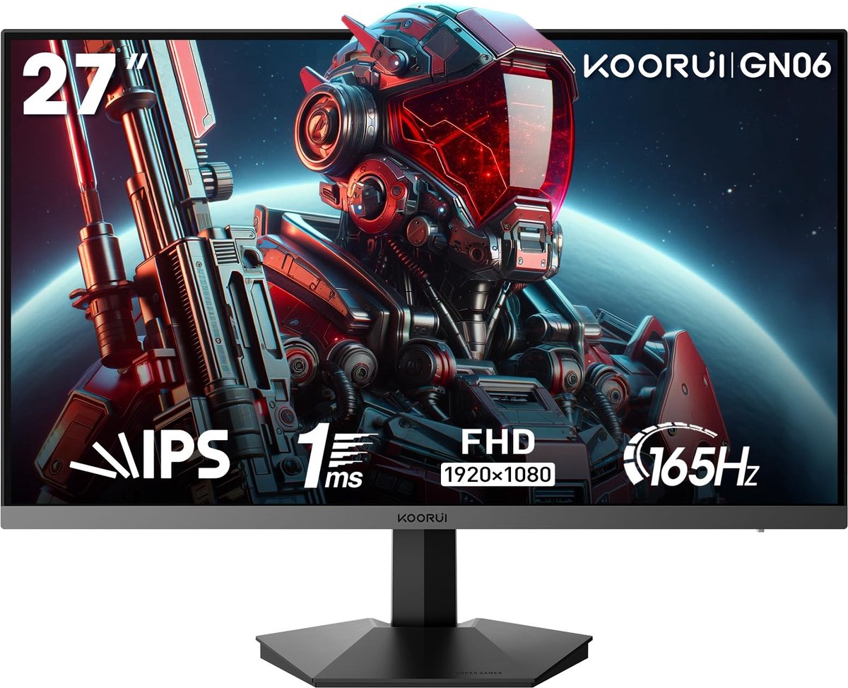 SnelShoppen - 27 Inch Gaming Monitor, QHD 1440P, 240Hz, OLED, 0.03ms, HDR 400, Adaptive Sync, Verstelbaar, VESA Bevestiging, HDMI/DP, Laag Blauw Licht
