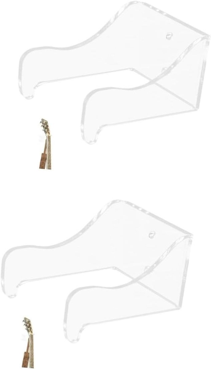 Gitaar Wandhaken - Muziekinstrument Hangers - Instrumenten Ophangen - Speciaal Ontworpen Vorm - 92 x 8 x 10 cm - Afgebeeld
