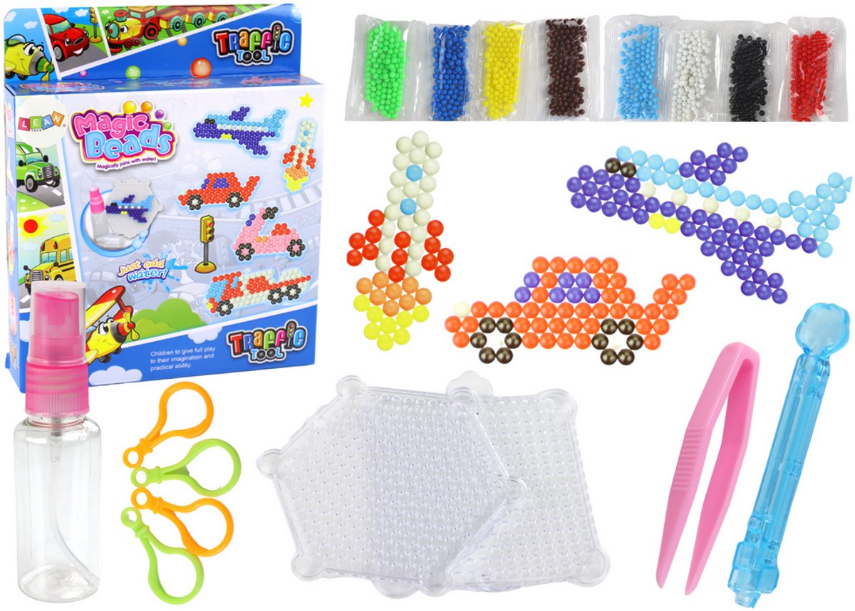 Waterkralen Set Diy Magische Kralen 8 Kleuren Transportmiddelen - UNI