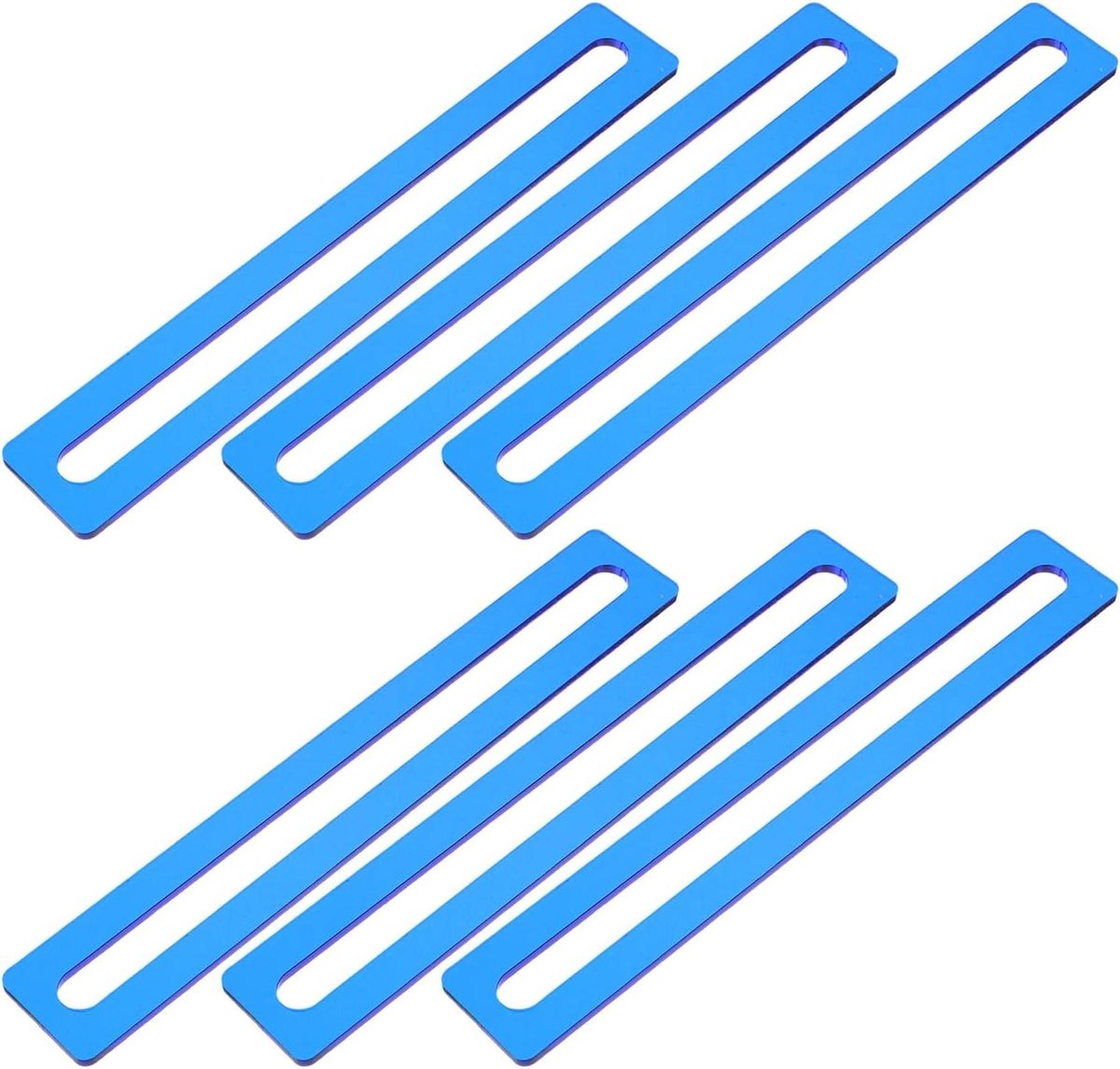 Leeslinialen - Leesgidsen Dyslexie - Leesvaardigheid Verbeteren - Flexibel Acryl Materiaal - 16 cm - Blauw