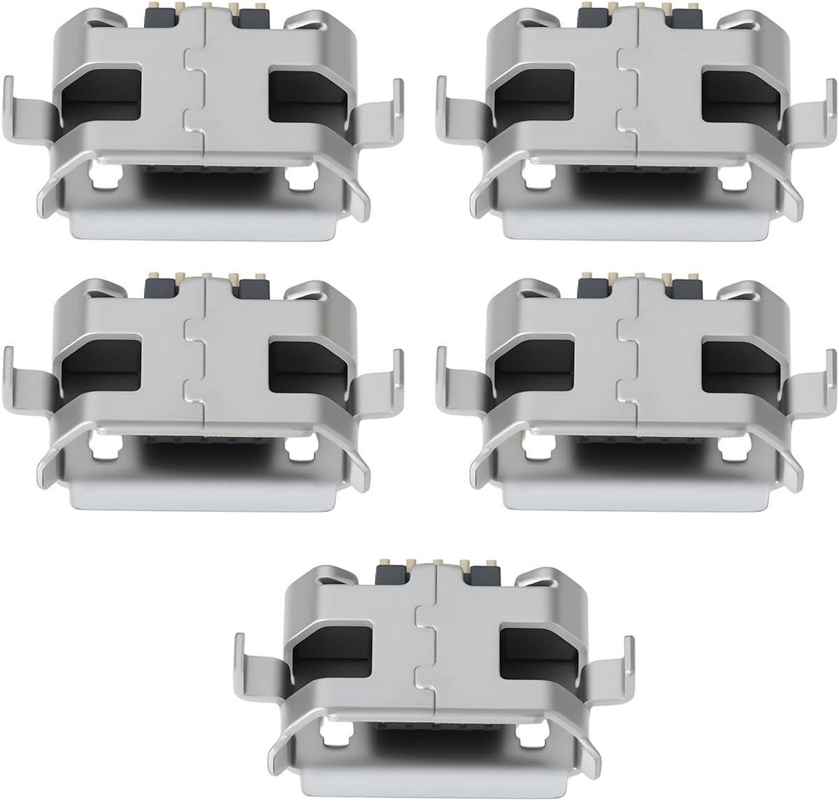 SnelShoppen - 5 Stuks Micro USB Opladen Socket Port Jack Connector voor Tolino Vision 3 HD 3HD - Betrouwbaar, Stabiel, Langdurig, Hoogwaardige Materia