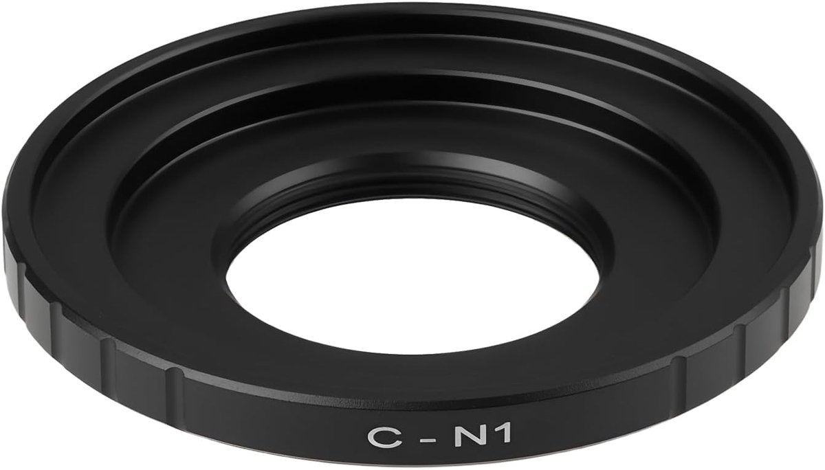 SnelShoppen - Aluminium Lens Mount Adapter voor Nikon 1 Camera V1 V2 V3 J1 J2 J3 J4 J5 - Lichtgewicht en Duurzaam - Eenvoudig Lens Bevestigen - Precis