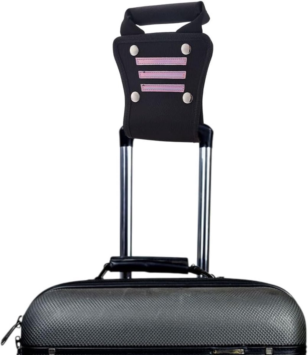 SnelShoppen - Luggage Handle Extender 7.8 inch - Zwart - Handgreep Verlenging voor Bagage - Ergonomische Grip - Reisaccessoires voor Koffer en Trolley