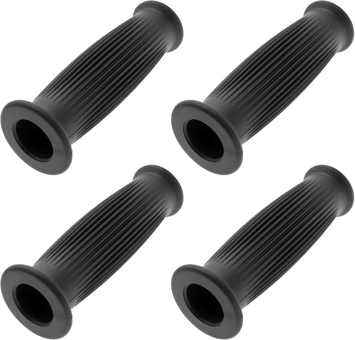 SnelShoppen - 2 paar 7/8 inch motorhandvatten vintage Beston GT stijl, geschikt voor 22mm stuur, rubber, antislip, retro motoraccessoires