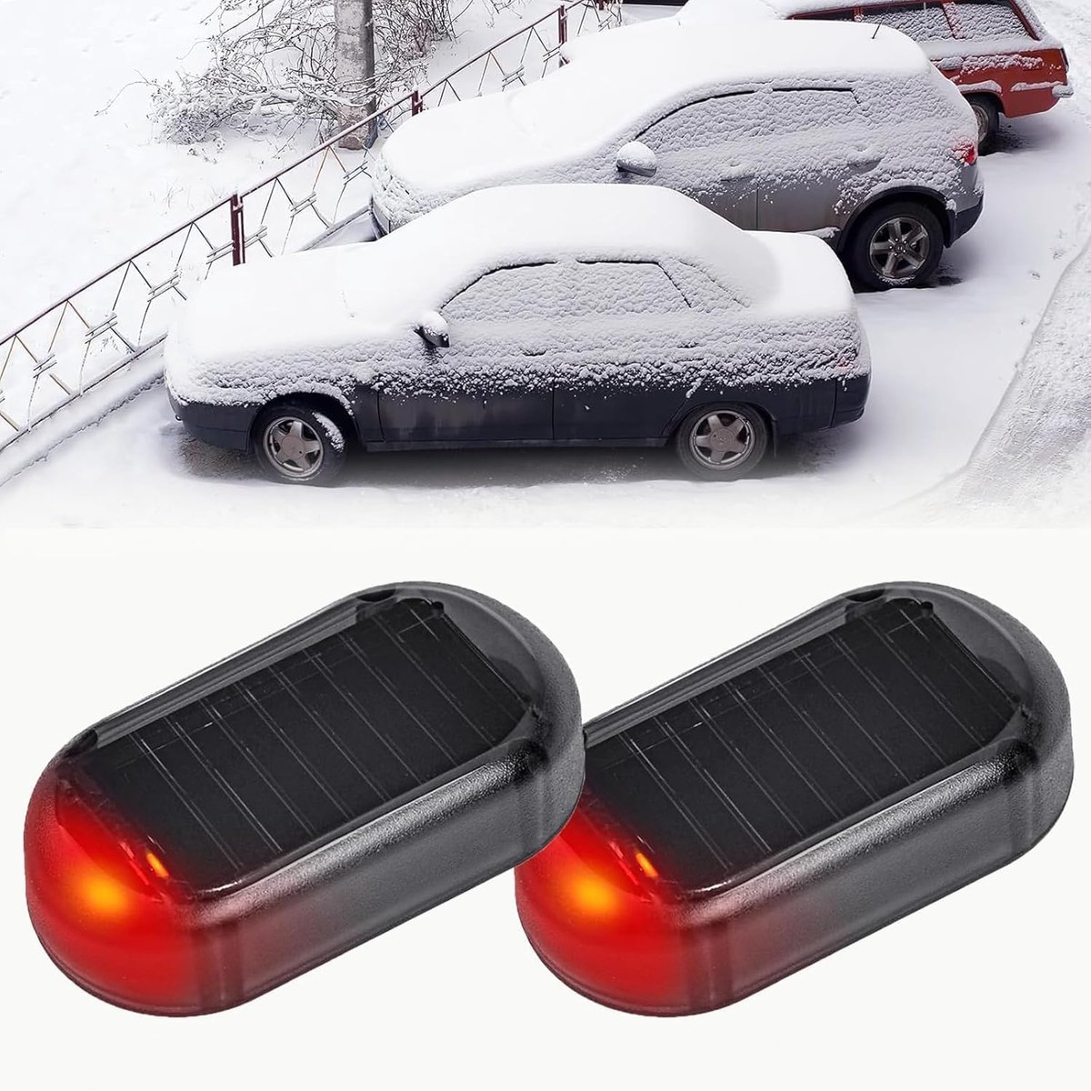 SnelShoppen - 2 Stuks Elektromagnetische Auto Ontijzer, Effectieve Anti-ijseenheid voor Auto-ruit met Elektronische Technologie, Voorkomt IJsvorming,