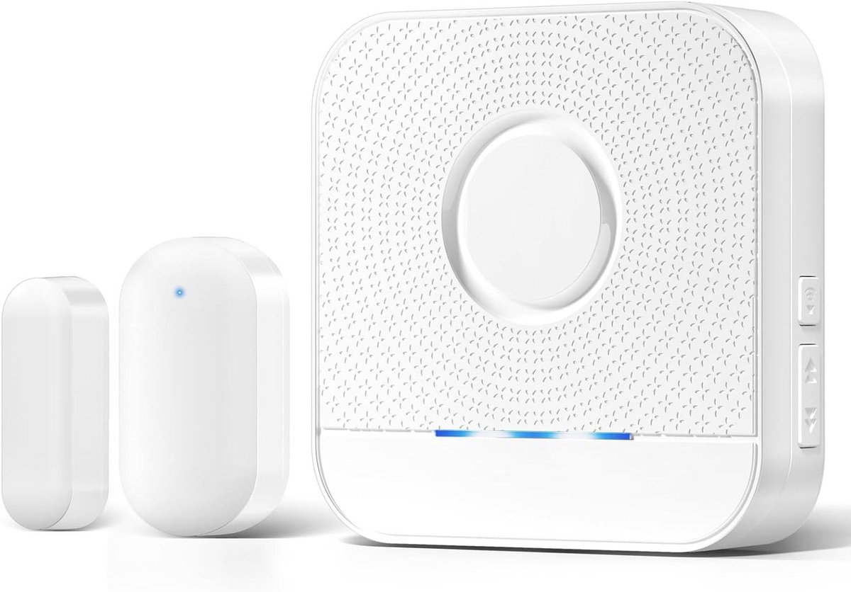Deur Raam Sensor - Alarmsysteem Contact - Inbraak Beveiliging - Uitbreidbaar Systeem - 182 Meter Bereik - Wit