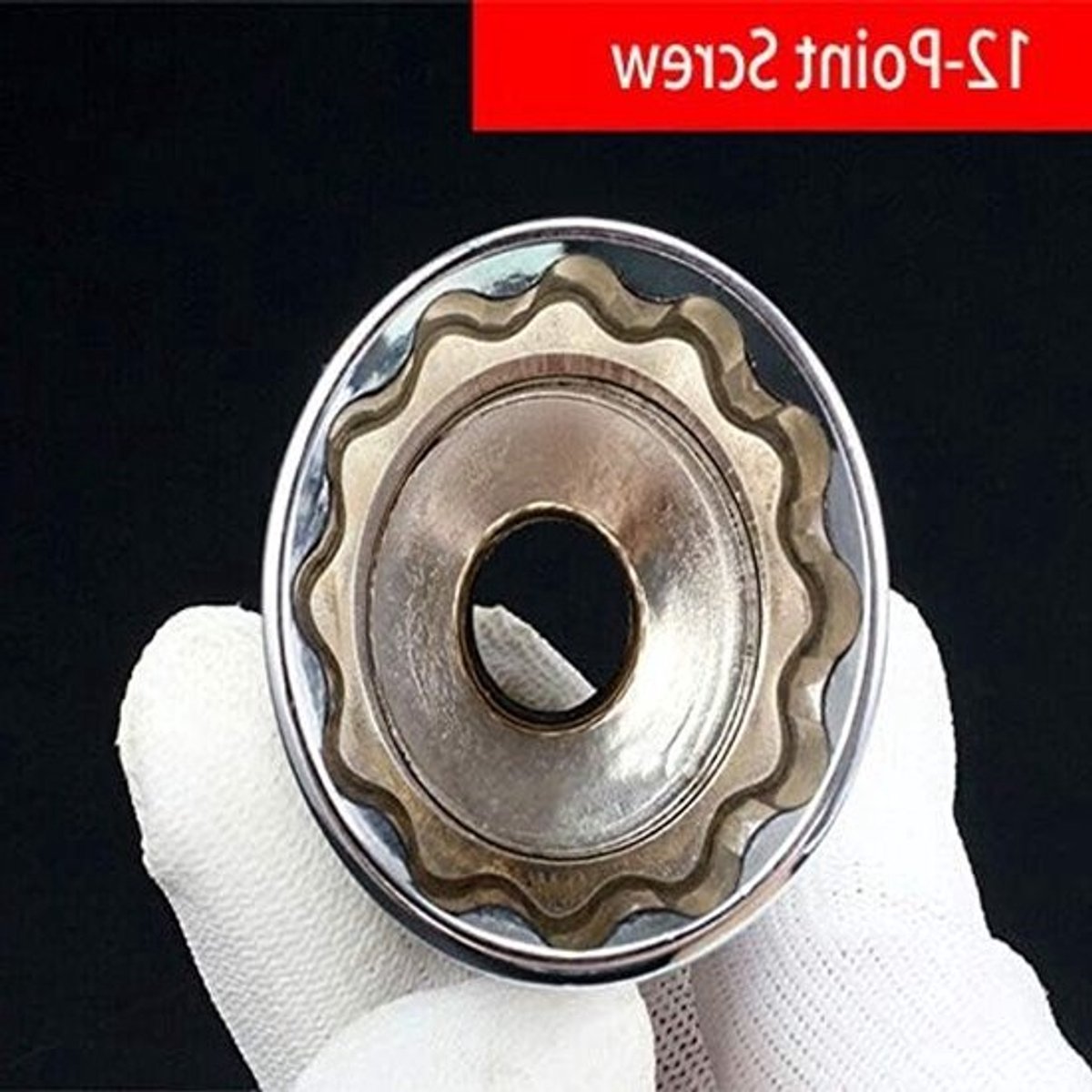 12-Punt 23mm Diepe Steeksleutel voor 1/2" Aandrijving - Geschikt voor Auto- en Huishoudelijke Reparaties, DIY Klussen, en Professioneel Gebruik