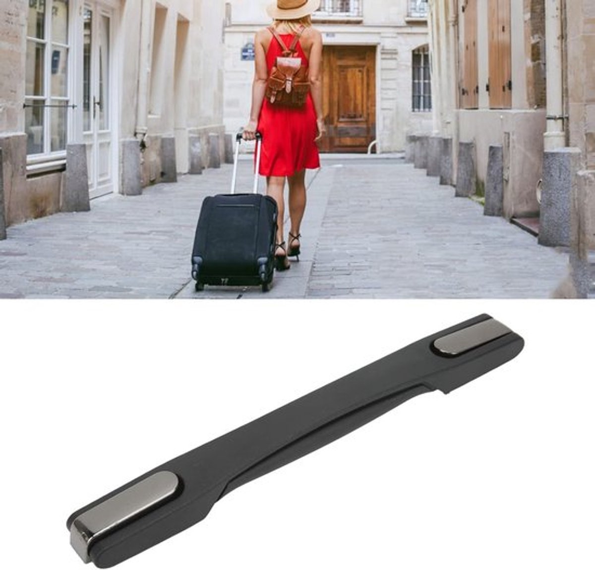 Stevige Vervangende Handgreep voor Koffers - 21,5 cm Plastic Handvat voor Bagage en Reisaccessoires