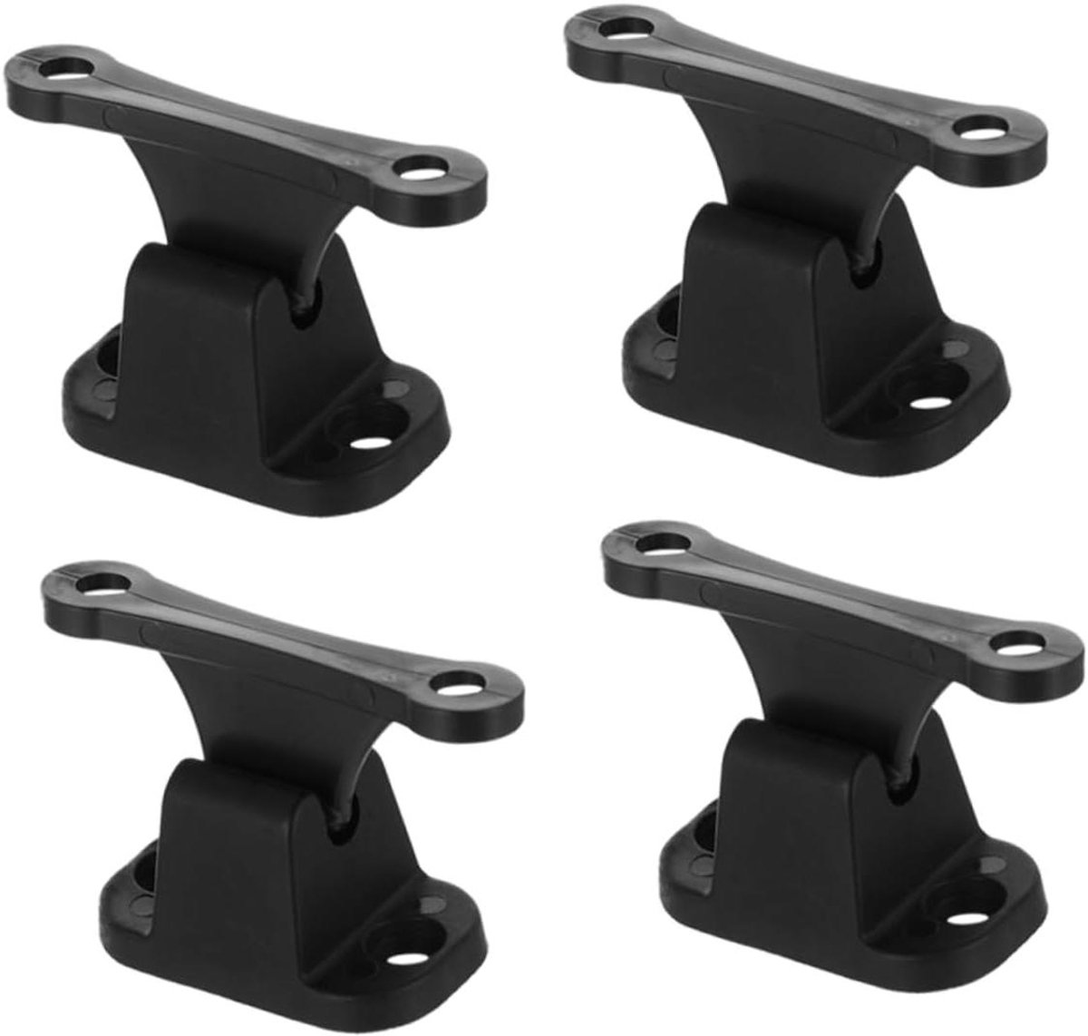 Deurvanger Set - Deurstopper Caravan - Vastzetten Deur - T-Vorm Ontwerp - 6x2cm - Zwart