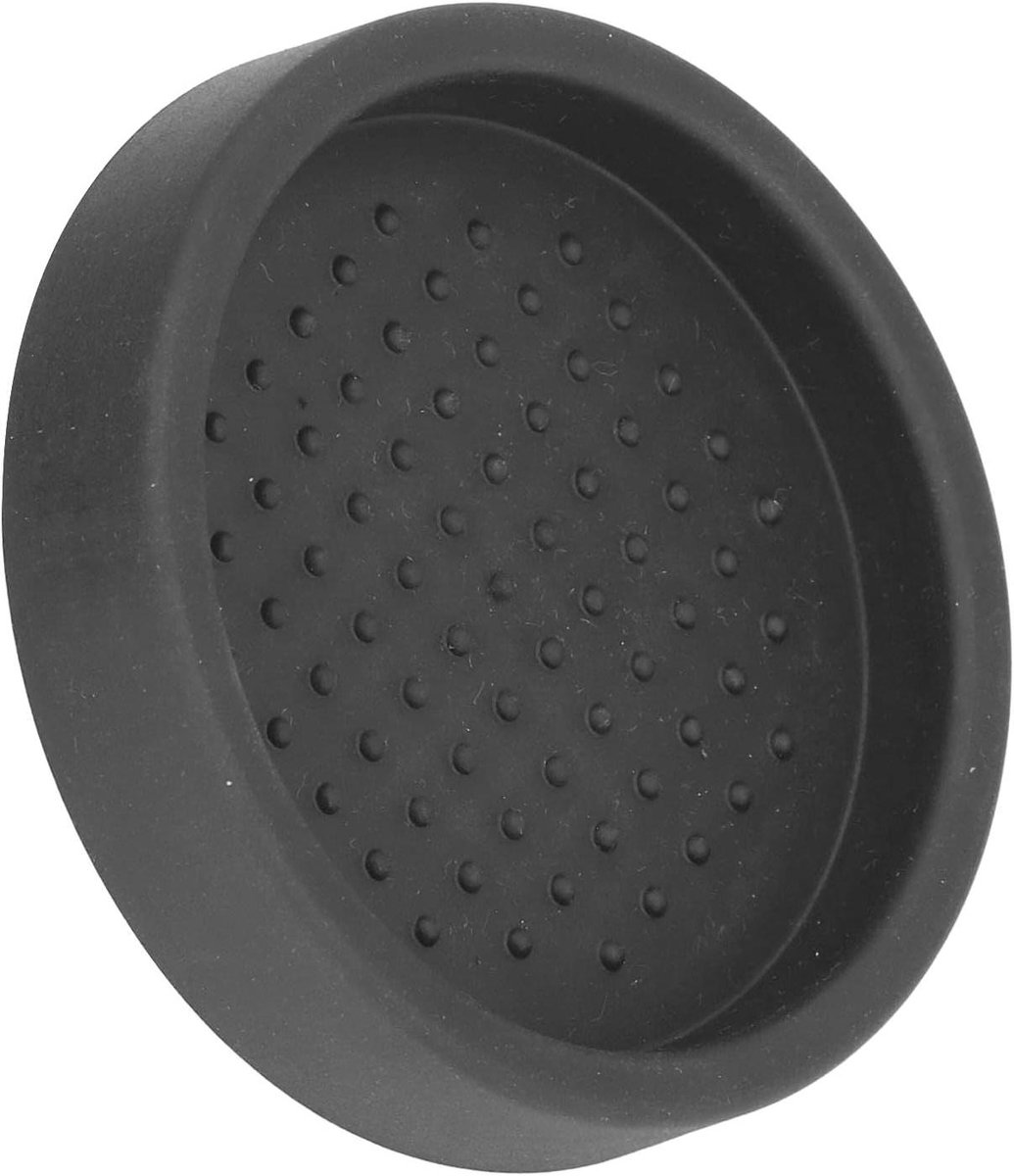 Koffie Tamper Mat - Beschermkussen Koffie - Barista Thuis - Compact Ontwerp - 8 x 8 cm - Zwart