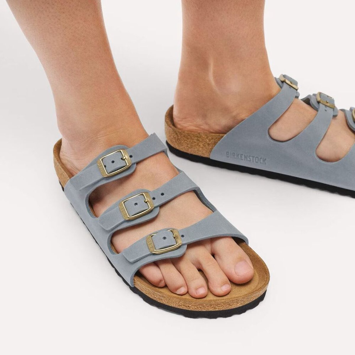 Birkenstock Slippers Florida 1031891 Basalt Smal Grijs