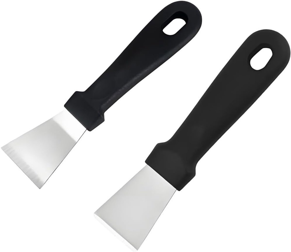 Multifunctionele Schraper voor Keramische Kookplaat - Zwart - 2 Stuks - Handige Keukenschraper - Voor Tegels, Muren en Glas