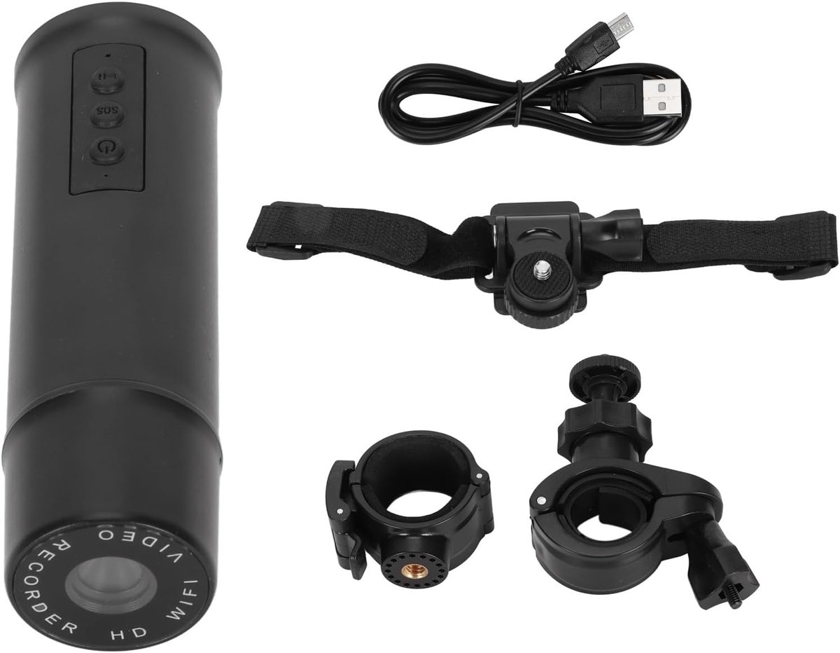 SnelShoppen - Dashcam 1080p Long 120 Graden Auto Camera met Nachtzicht, HD Beeldkwaliteit, Verstelbare Basis, Duurzaam ABS Materiaal