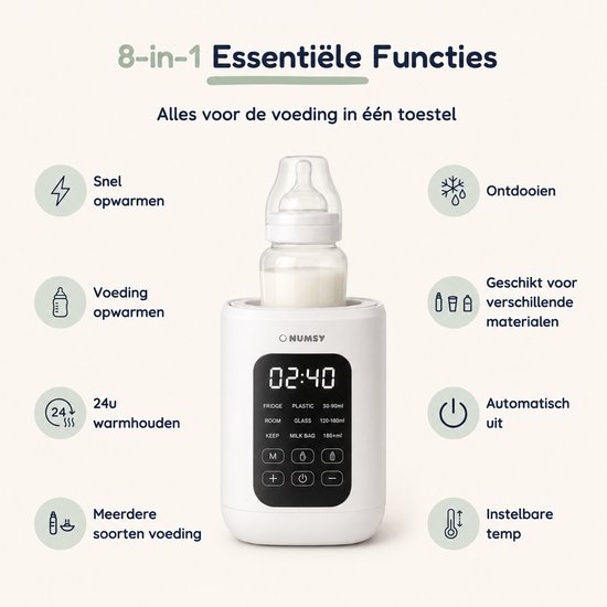 Numsy Heatpod Flessenwarmer - Melkverwarmer van Numsy — afbeelding 2